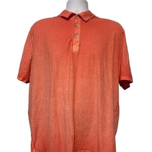 Tommy Bahama Men’s Short Sleeve Polo Shirt Orange XXL